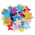 33pcs Glitter Foam EVA Stickers Heart Star Scrapbook Craft Foam Craft Stickers PLUSH Star