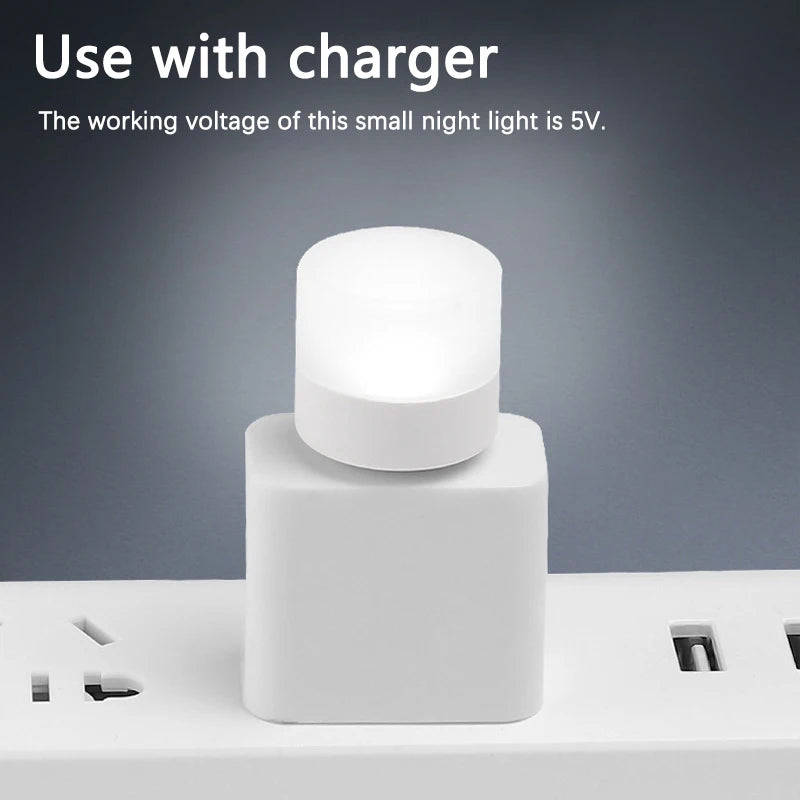 ZWINCKY USB LED Night Light – Mini Plug-In Reading Lamp 1W USB LED Night Light PLUSH