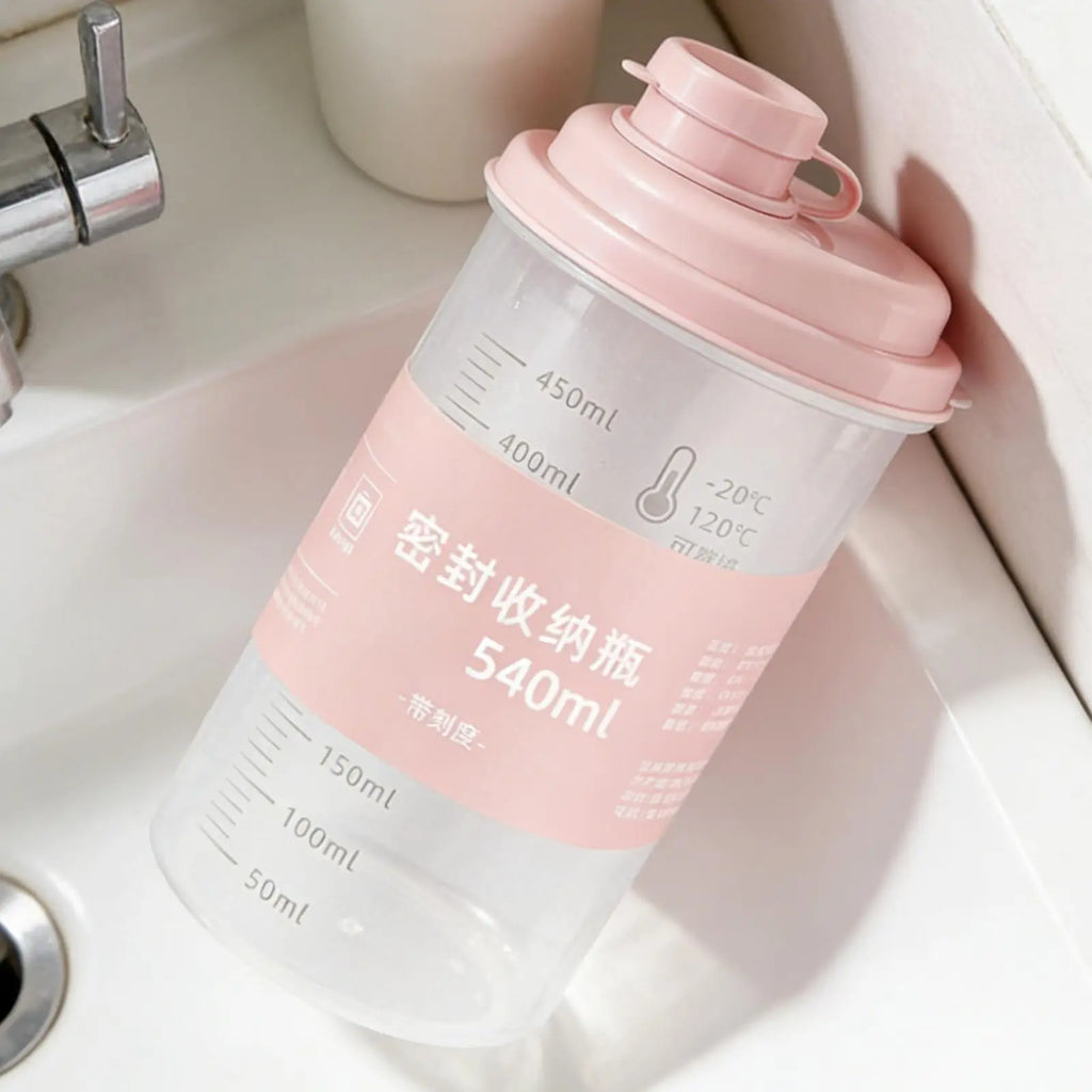 540ml Transparent Leak-Proof Sports Water Bottle with Straw Sports Water Bottle PLUSH