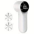 USB Fabric Shaver & Lint Remover with Digital Display Fabric Shaver PLUSH WHITE
