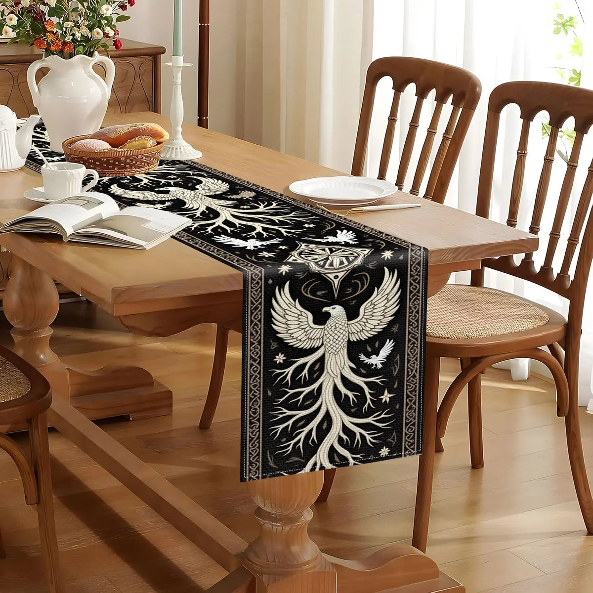 Tree of Life Eagle Totem Table Runner – Home & Party Décor Table Runner PLUSH