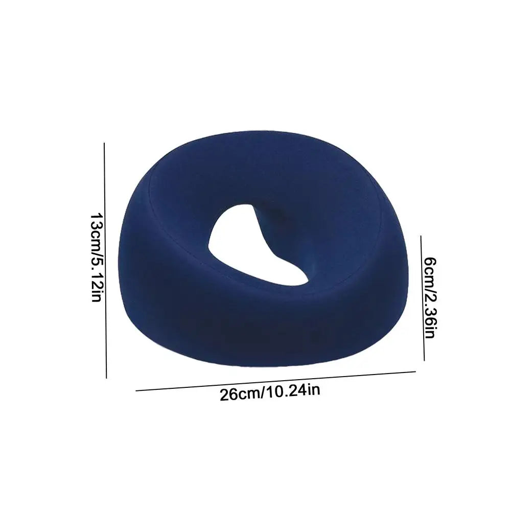 Memory Foam Face Cradle Cushion – Ergonomic Massage Head Rest Massage Face Cushion PLUSH Navy Blue