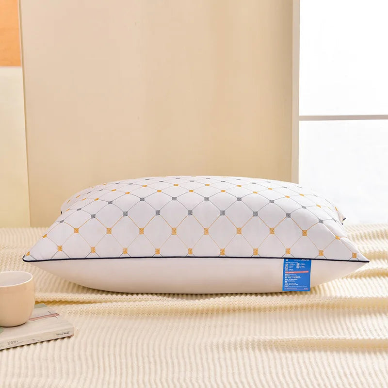 High Resilience Cervical Support Pillow | Non-Collapsing 48x74cm Cervical Support Pillow PLUSH White 1 PC 48x74cm 750g