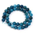 Natural Dark Apatite Round Stone Beads 4–12mm | DIY Jewelry Natural Stone Beads PLUSH 10mm Apx 35pcs