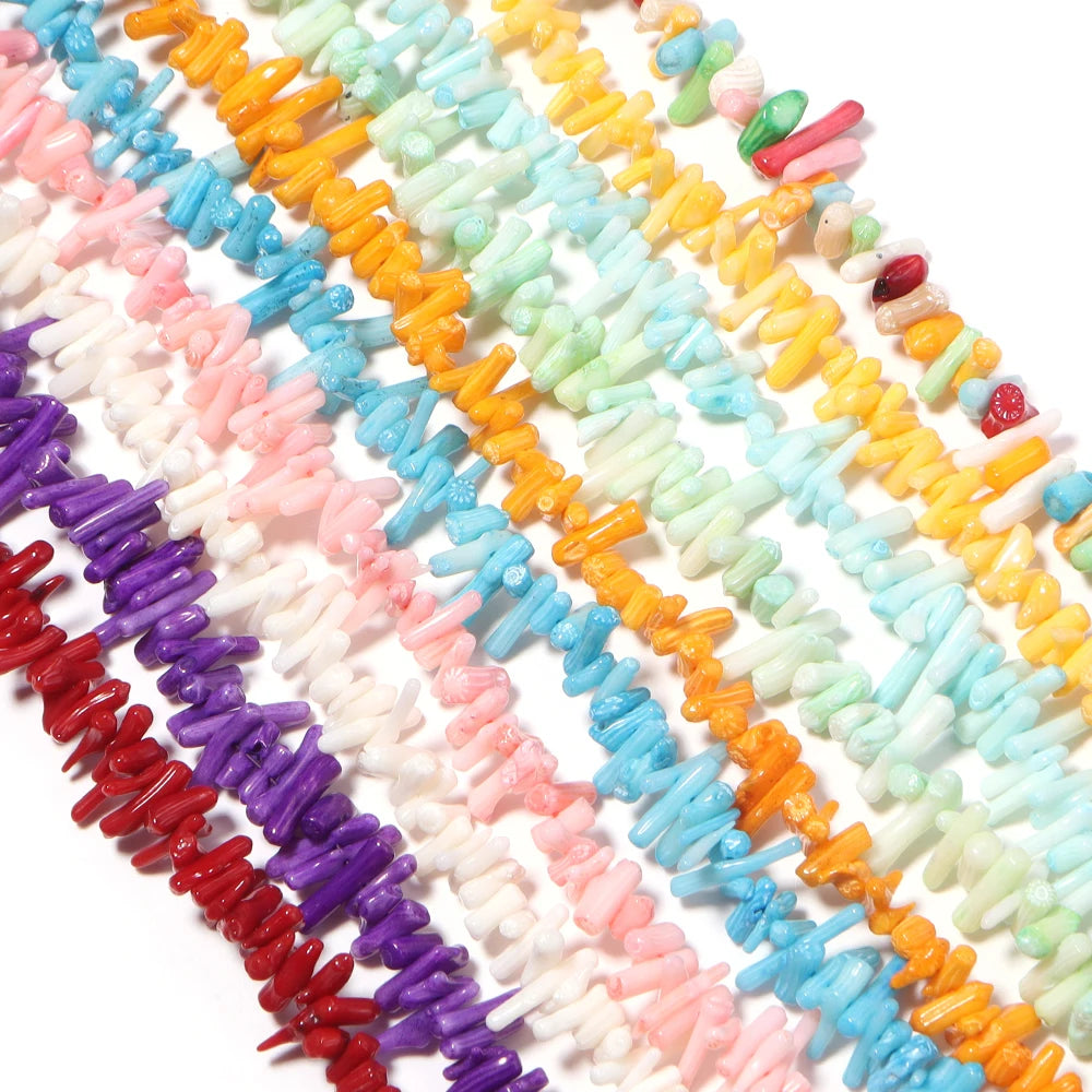 Natural Coral Irregular Spacer Beads – DIY Jewelry Making Natural Coral Beads PLUSH