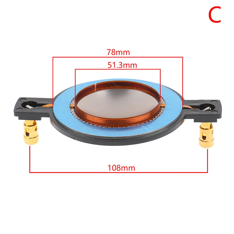 Titanium Tweeter Voice Coil Diaphragm – DIY Speaker Repair Speaker Repair Part PLUSH 51.3mm