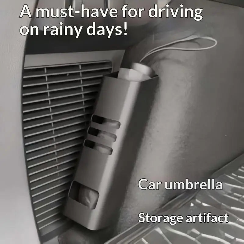 Car Door-Mounted Umbrella Holder & Storage Bucket | Universal Car Storage Organizer PLUSH