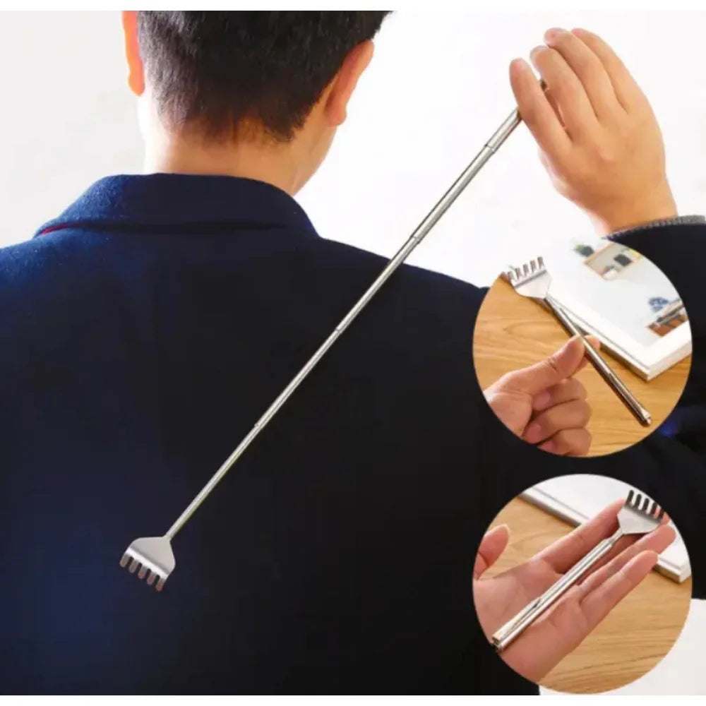 Telescopic Stainless Steel Back Scratcher – Pocket Pen Clip Back Scratcher PLUSH Default Title