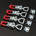 4pcs Heavy Duty Iron Adjustable Strap Latch Bolt Clamp Set Latch Clamp Set PLUSH Red