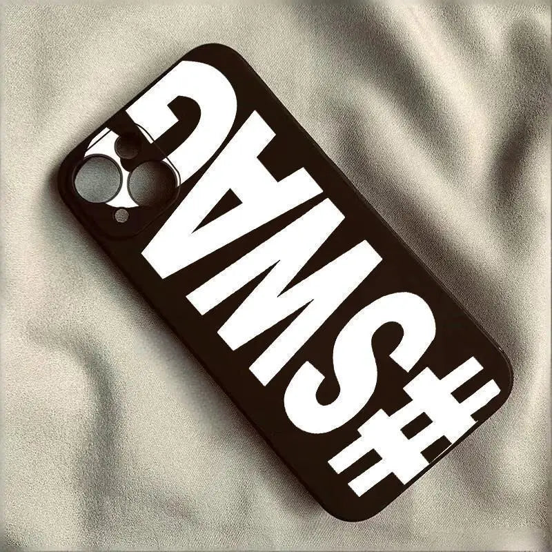 SWAG Letter Shockproof Silicone iPhone Case – All Models Silicone Phone Case PLUSH