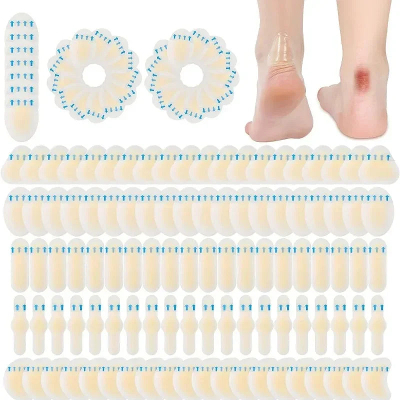 Gel Heel Protector Patches – 5pc Hydrocolloid Blister Pads Heel Blister Pads PLUSH