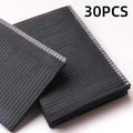 Disposable Nail Table Mats Waterproof Work Surface Covers 30/60pcs Nail Table Mats PLUSH Black-30PCS