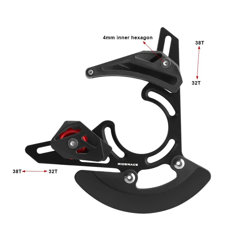 RIDERACE MTB Chain Guide ISCG 03/05 BB Mount 1x 32-38T Bash Guard MTB Chain Guide PLUSH