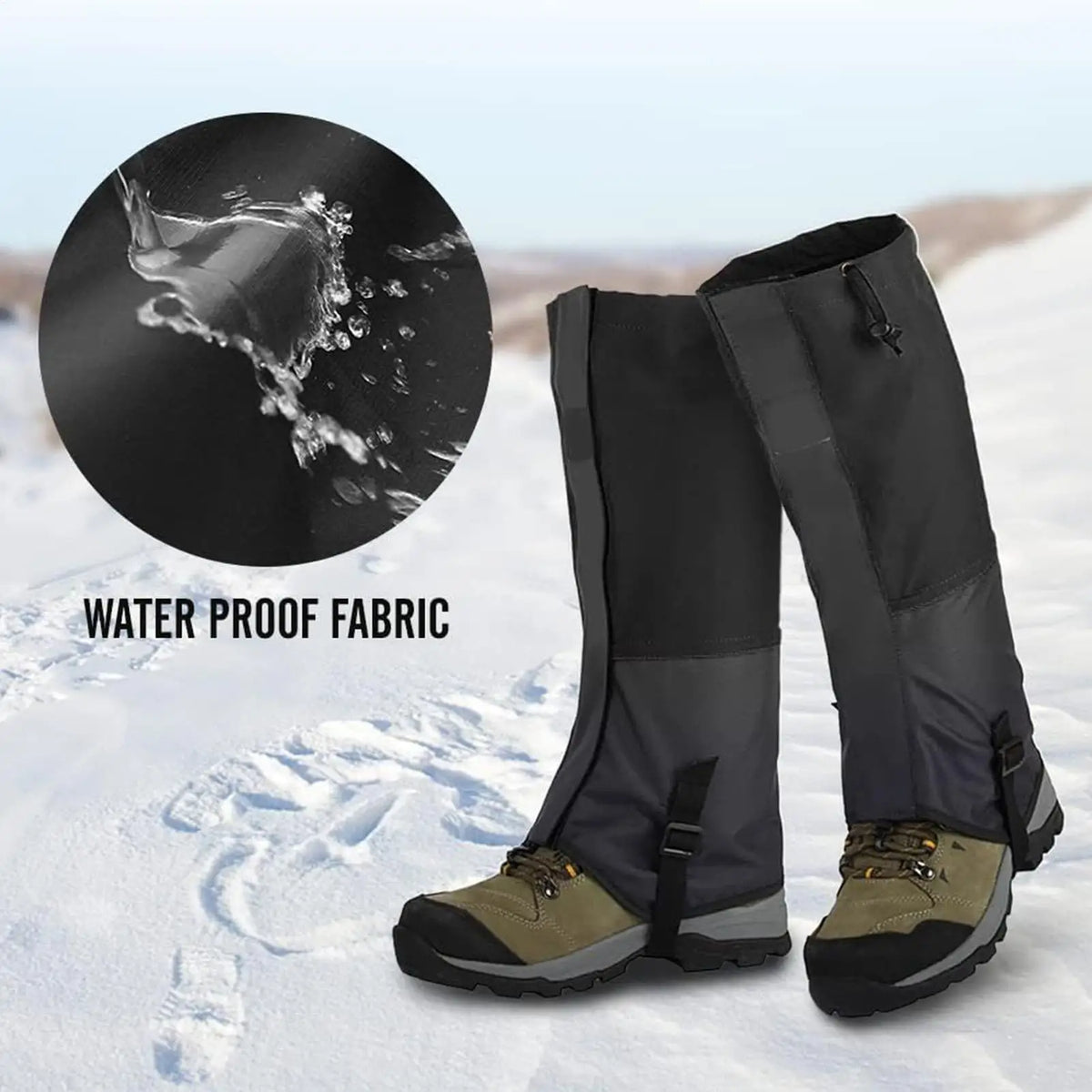 Waterproof Outdoor Gaiters – Hiking Snow Leg Covers Outdoor Gaiters PLUSH