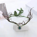 Fairy Elven Crown Rhinestone Vine Leaf Tiara Headpiece Fantasy Costume Tiara PLUSH Style F