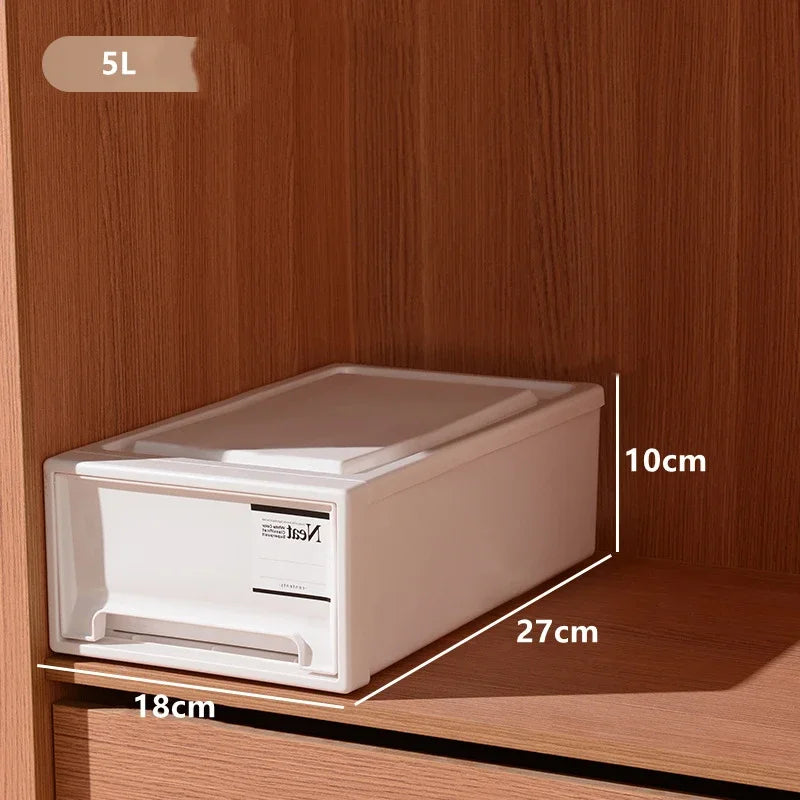 Stackable Drawer Storage Box – High-Capacity Clothes Organizer Drawer Storage Box PLUSH 5L