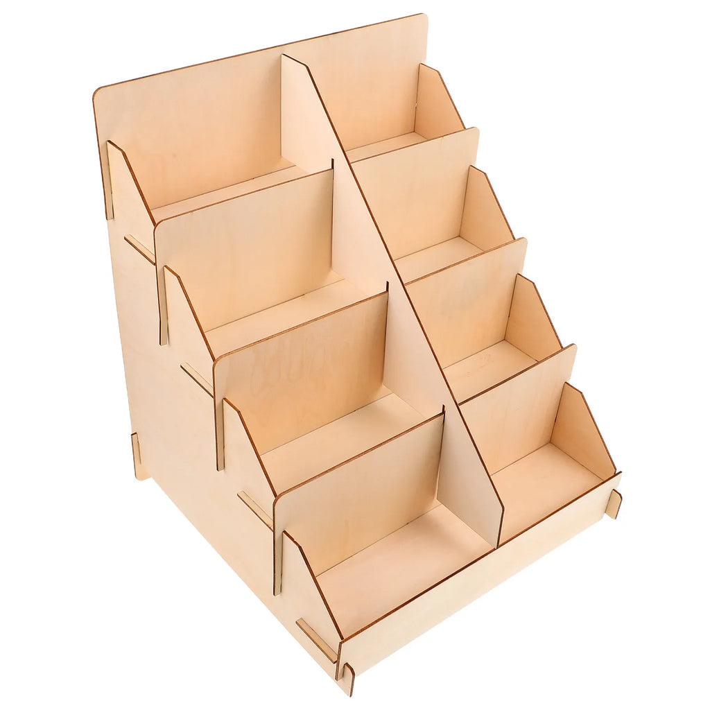 Wood Card Display Stand – Desk & Counter Rack for Cards Card Display Stand PLUSH