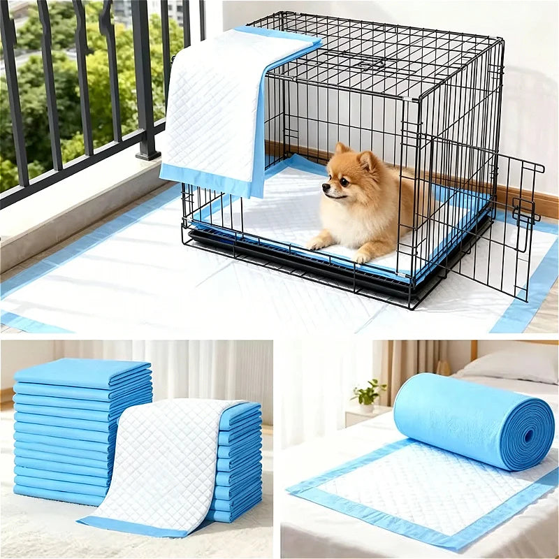Pet Pee Pads for Dogs & Cats – Super Absorbent Training Mats Pet Training Pads PLUSH