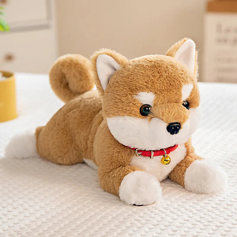 28cm Shiba Inu Plush Toy – Soft Stuffed Dog Pillow for Kids Stuffed Plush Toy PLUSH Brown
