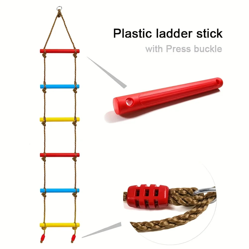 Kids Climbing Ladder Swing – Durable PE Indoor Outdoor Toy Kids Climbing Swing PLUSH