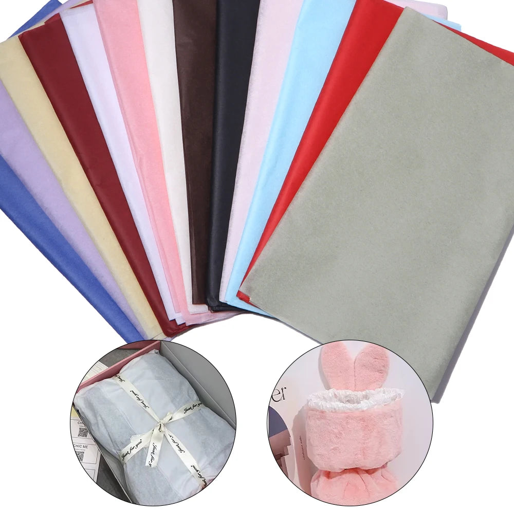 20pcs Colorful Tissue Paper Flower Wrapping & Bouquet Lining Craft Wrapping Paper PLUSH