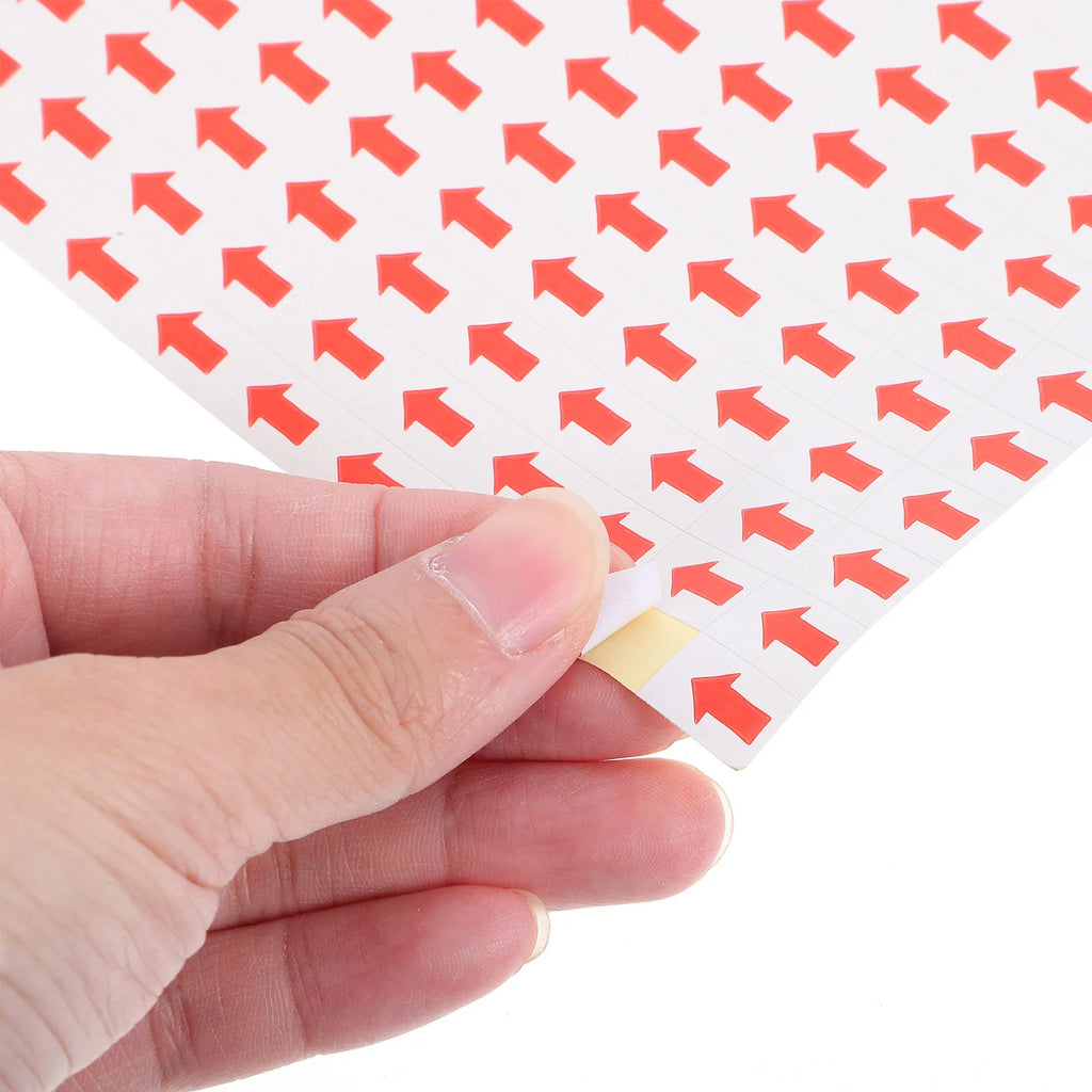 80pcs Red Arrow QC Warning Labels – Self-Adhesive Marking Stickers Warning Label Stickers PLUSH