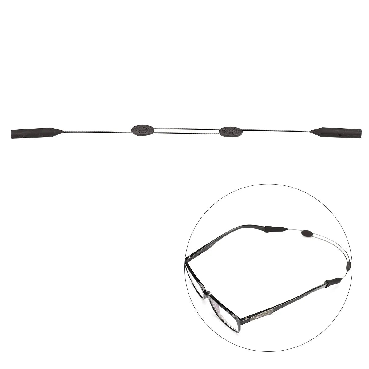 Silicone Sports Eyeglasses Strap – Adjustable Glasses Cord Eyeglasses Strap PLUSH