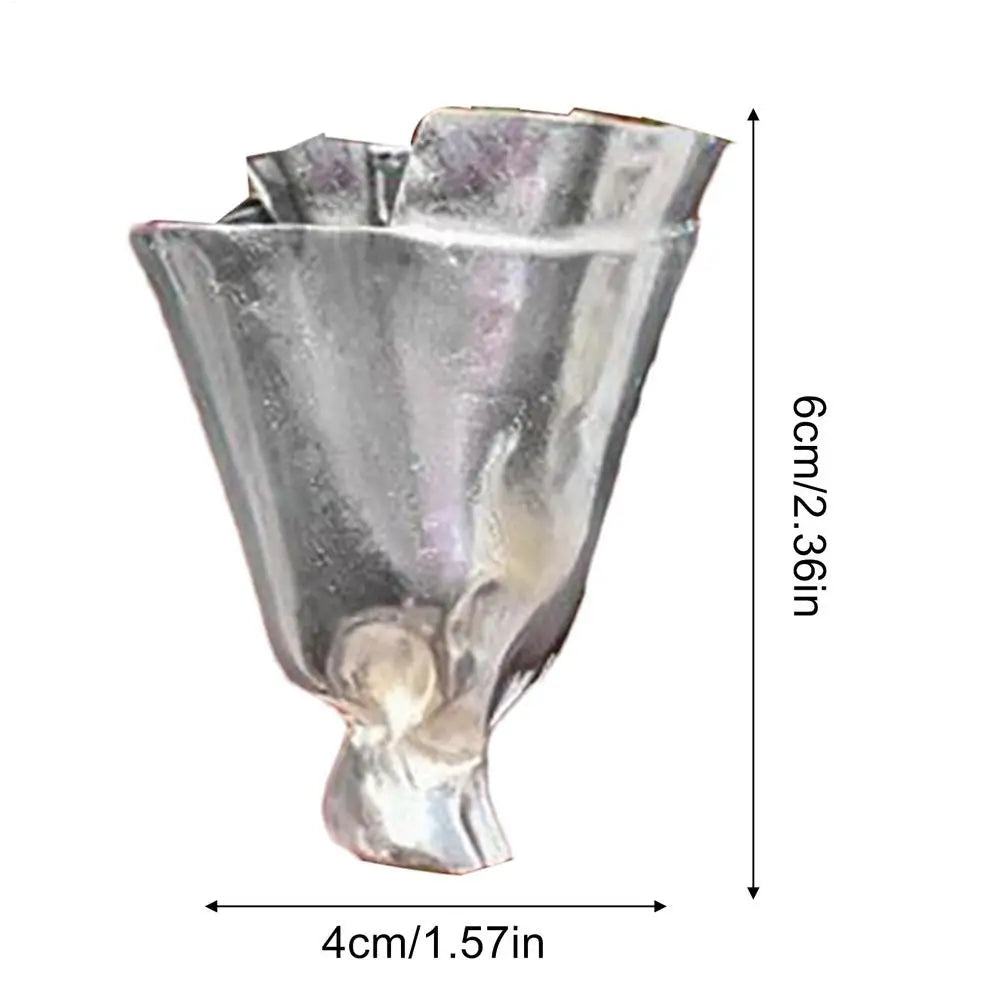 Wearable Flower Vase Brooch – Floral Lapel Pin for Women & Men Floral Brooch Pin PLUSH Silver 1PC Clip