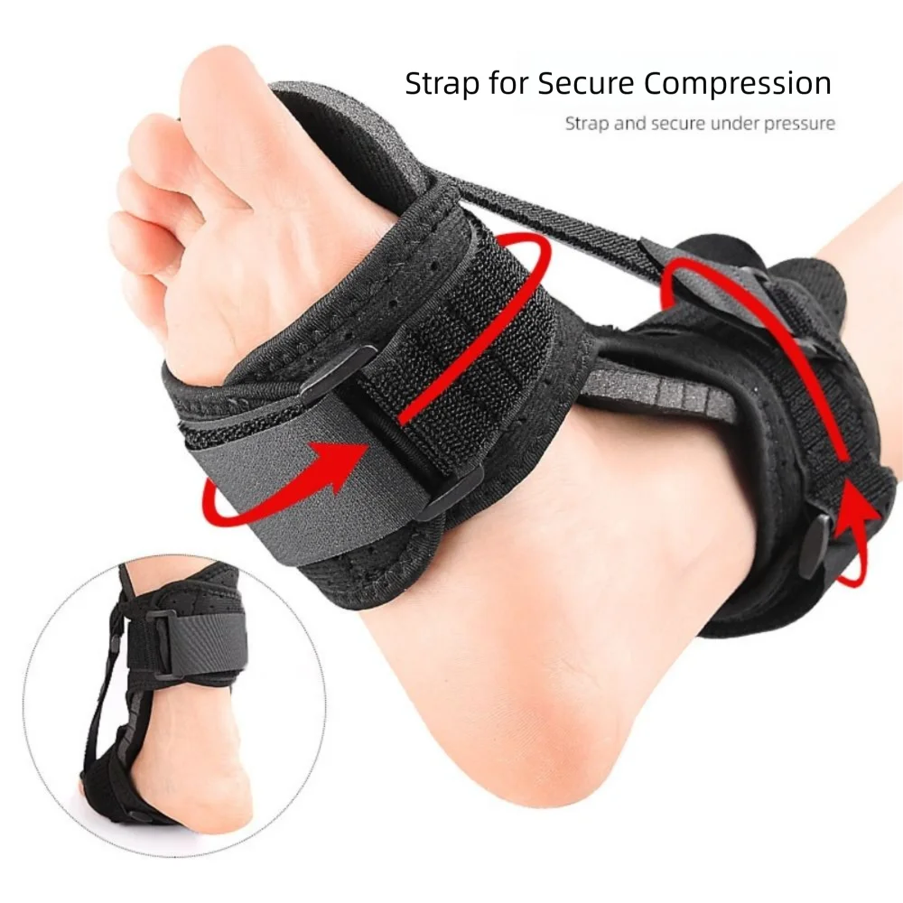 Dorsal Drop Foot Brace – Adjustable Night Splint Support Foot Drop Splint PLUSH