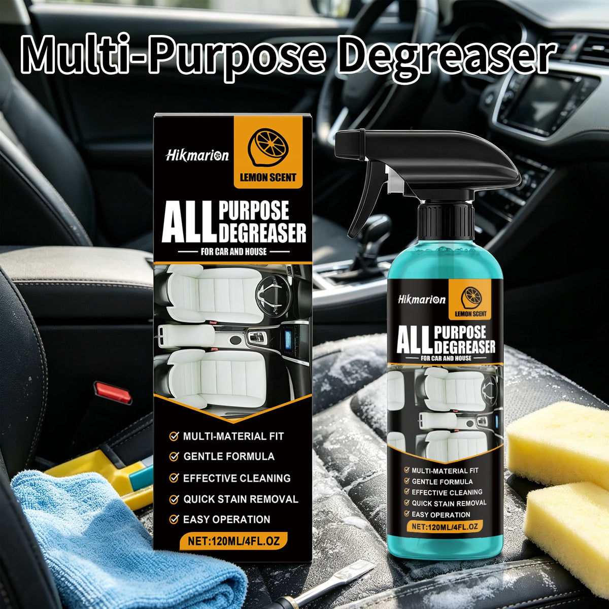 Hikmarion Multi-Purpose Degreaser – Car & Home 120ml Multi-Purpose Degreaser PLUSH