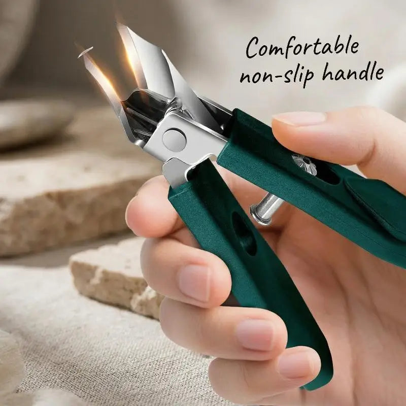 Professional Toenail Clipper 25° Slant Wide Jaw Stainless Steel Nail Clipper PLUSH