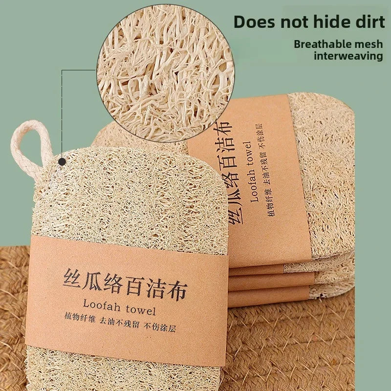 Natural Loofah Dish Scrubber Pad – Reusable Kitchen Cleaner Kitchen Scrubber Pad PLUSH