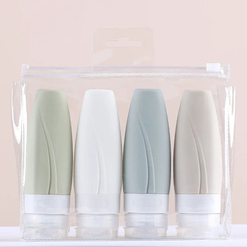 90ML Silicone Travel Dispenser Bottle – Refillable Cosmetic Travel Dispenser Bottle PLUSH