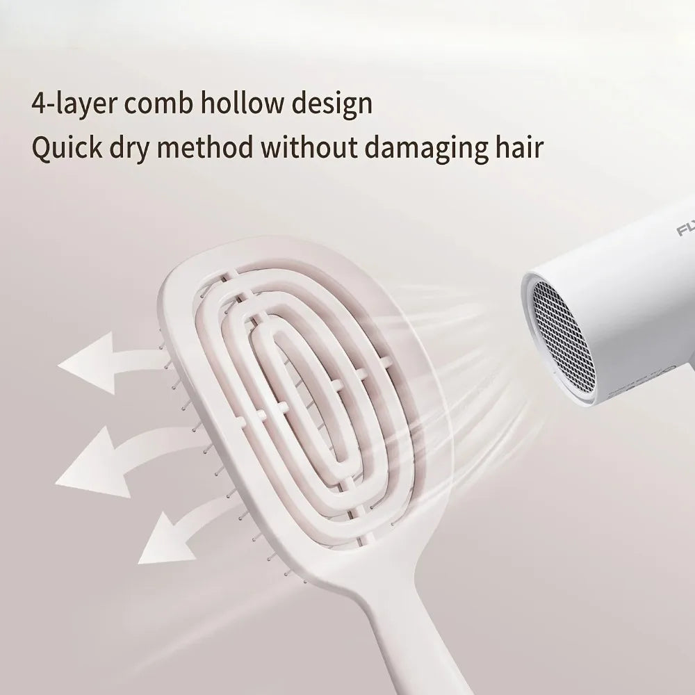 Self-Cleaning Air Cushion Detangling Brush – Scalp Massage Hair Detangling Brush PLUSH