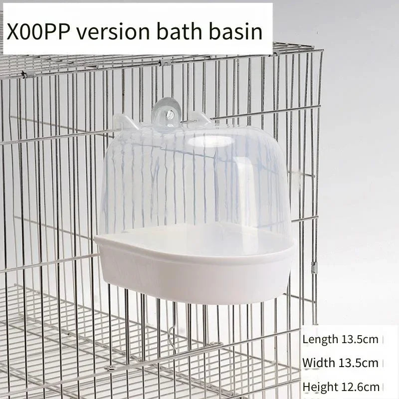 Bird Bath Box for Parakeets, Cockatiels & Lovebirds | Anti-Splash Bird Bath Box PLUSH