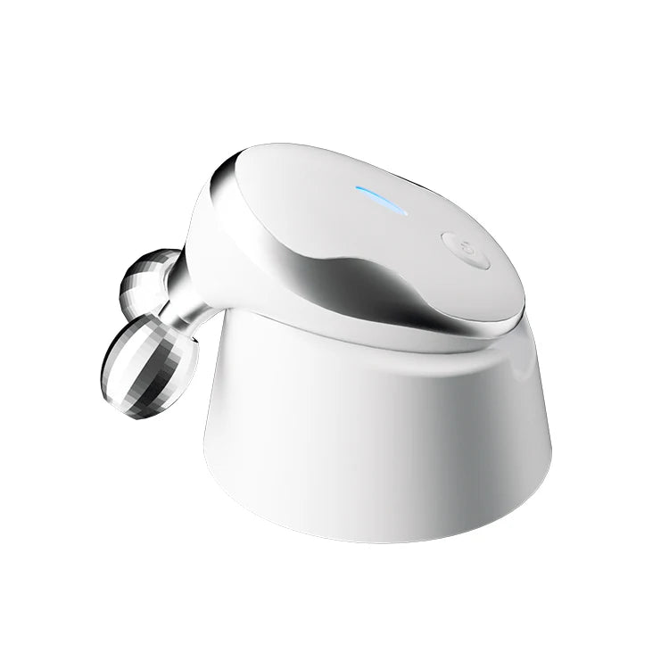 Portable Microcurrent Facial Massager – Vibrating Face Lift Device Facial Massage Device PLUSH White