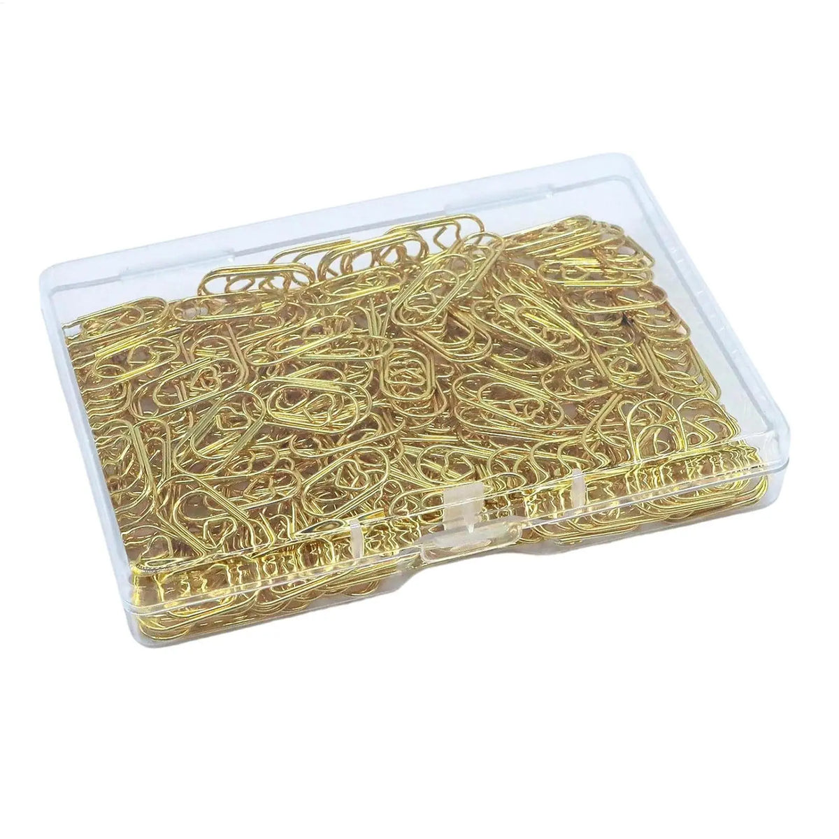 100pcs Gold Heart Paper Clips – Stainless Steel Organizer Clips Decorative Paper Clips PLUSH