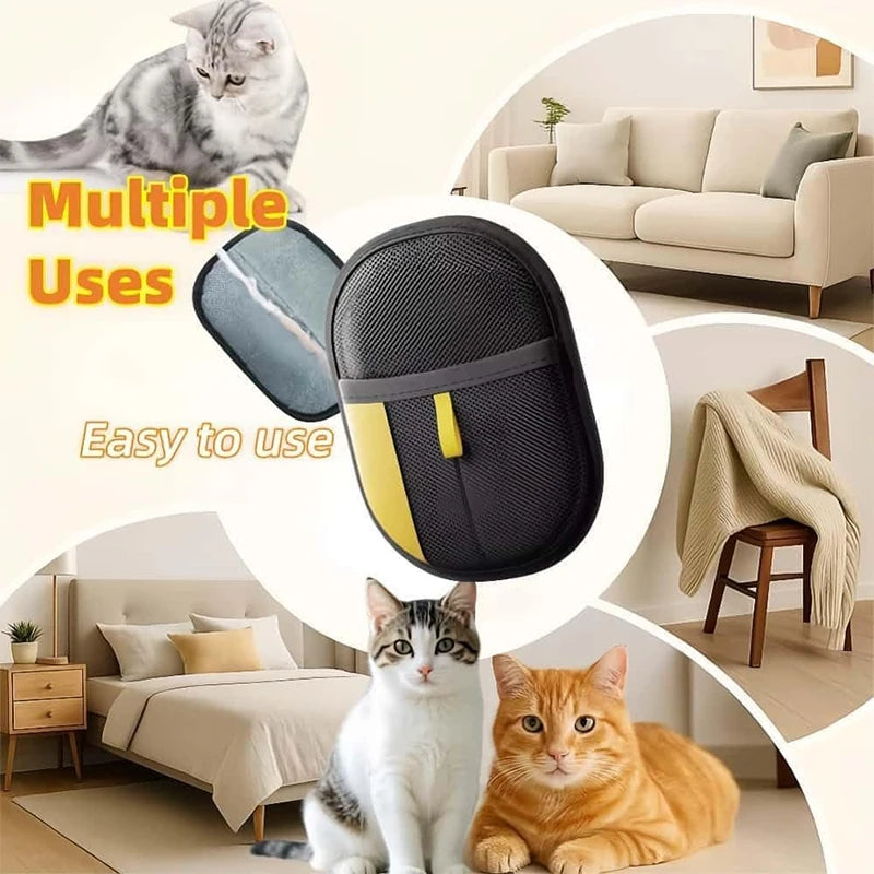 Pet Hair Removal Gloves – Reusable Deshedding Brush for Dogs & Cats Pet Deshedding Glove PLUSH