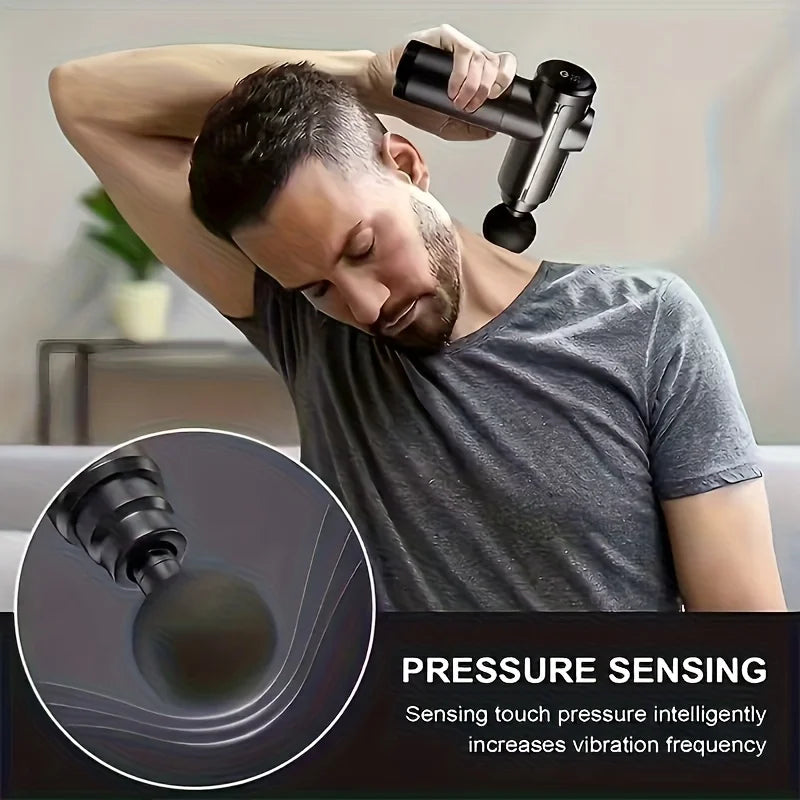 Portable Massage Gun with 8 Heads – Full Body Massager Handheld Massage Gun PLUSH