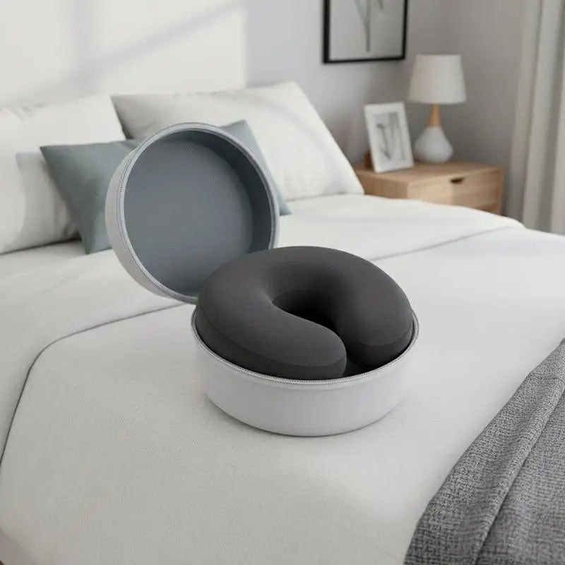EVA Hard Shell Travel Neck Pillow Storage Case – U-Shape Travel Pillow Case PLUSH