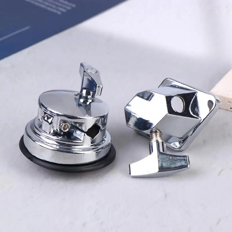 3-Way Alloy Floor Tom Leg Clamp Holder | Drum Mount Hardware Drum Mount Hardware PLUSH