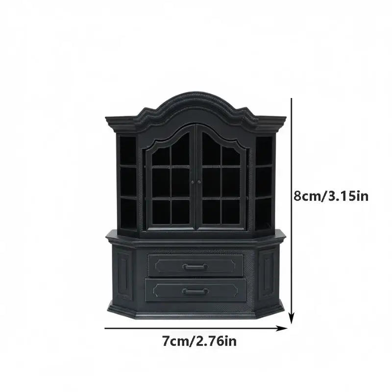 Miniature Plastic Bookcase 1:12 Scale Dollhouse Furniture Dollhouse Furniture PLUSH