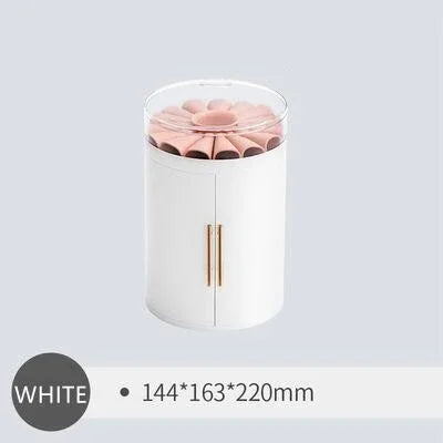 WB Series Jewelry Box Desktop Organizer & Storage Case Jewelry Storage Box PLUSH Jewelry Box white
