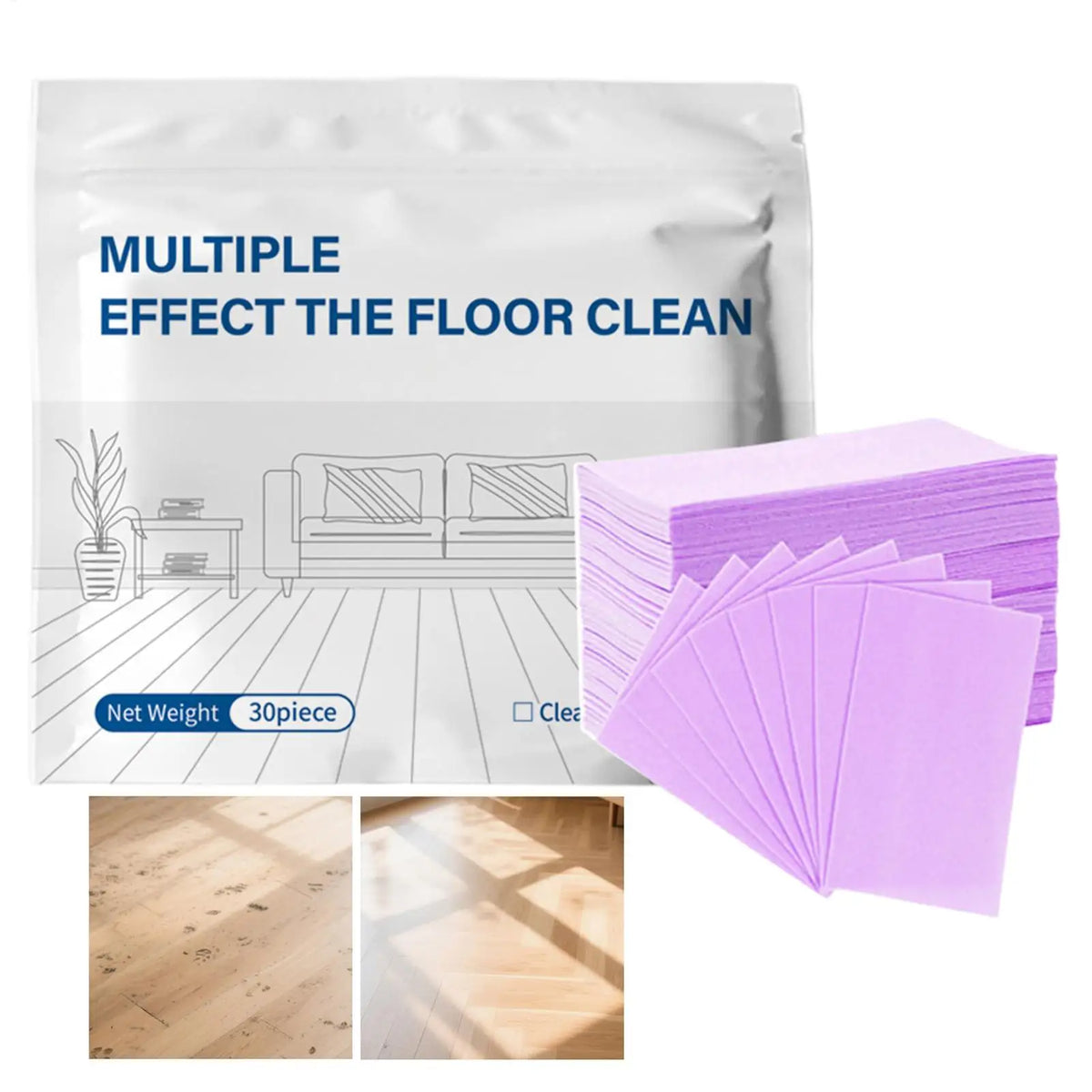 30-Pack Floor Cleaning Tablets – Hardwood, Tile & Laminate Floor Cleaning Tablets PLUSH