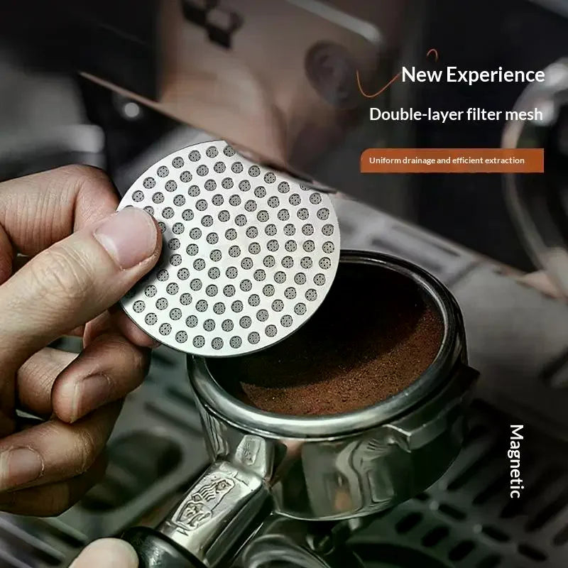 Magnetic Espresso Puck Screen 51/55/58mm Coffee Filter Mesh Espresso Coffee Accessory PLUSH Default Title