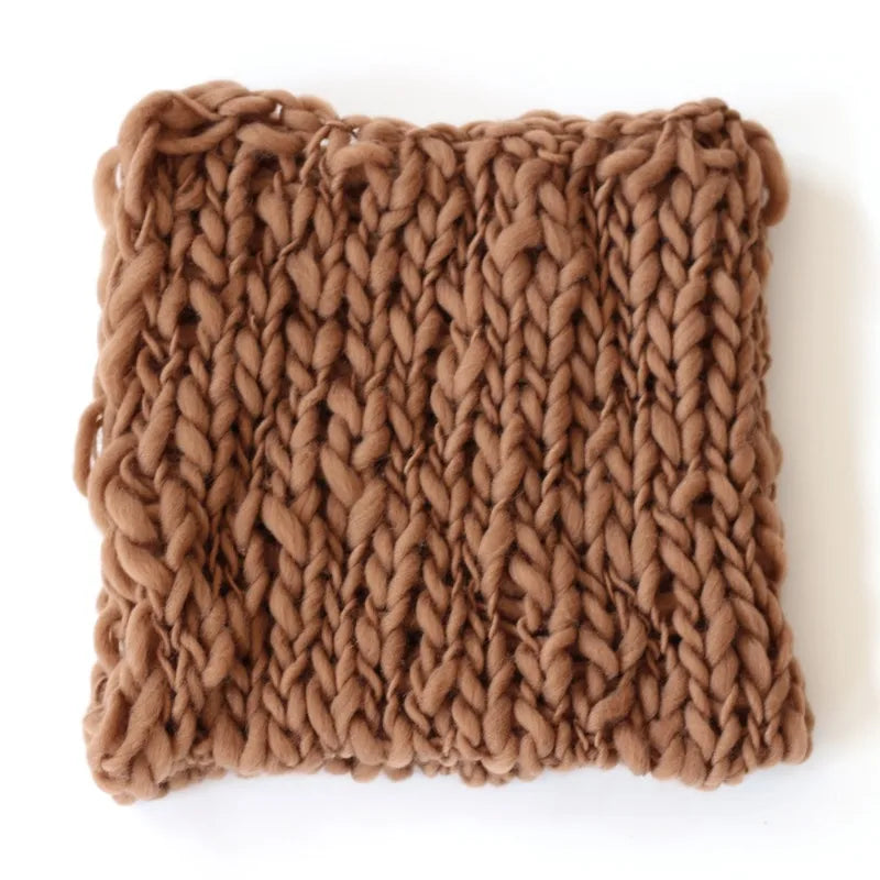 Newborn Photography Prop Blanket – Handmade Flokati Weave Mat Baby Photo Prop PLUSH