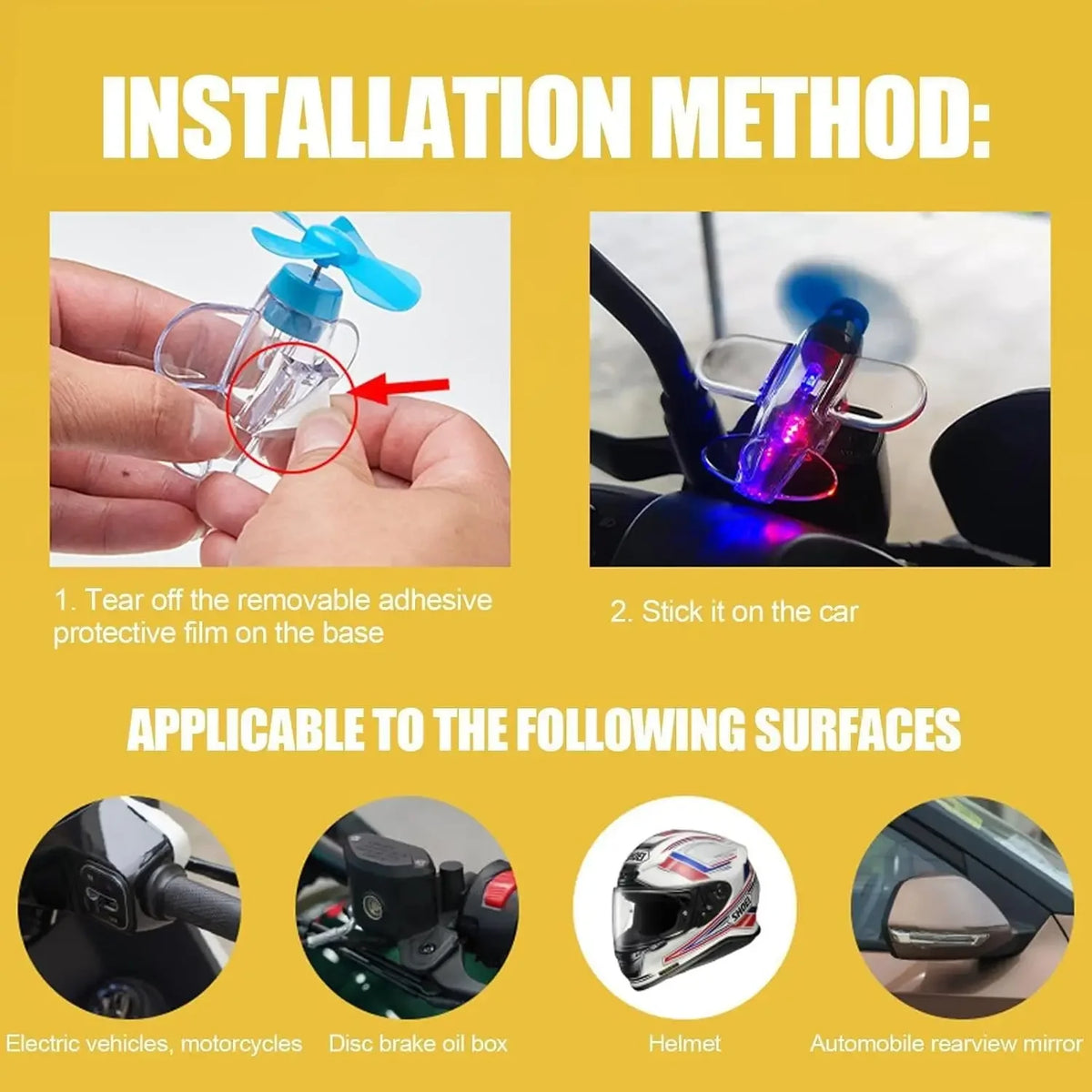 Wind-Powered LED Airplane Bike Handle Decoration & Warning Light Bike Handlebar Light PLUSH