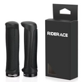 Lock-On Mountain Bike Handlebar Grips – Non-Slip TPR Rubber Bike Handlebar Grips PLUSH BLACK