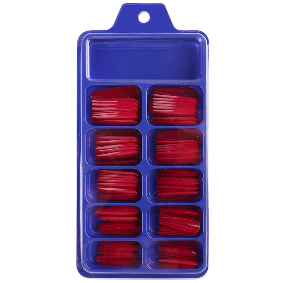 100pcs Coffin Press On Nails – Acrylic Nail Extension Kit