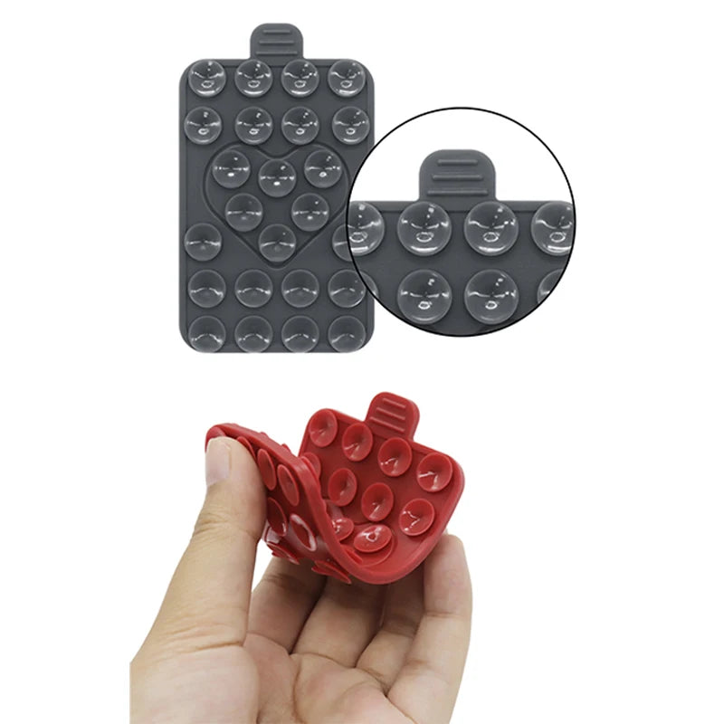 Heart Silicone Suction Cup Phone Holder – Wall & Desk Stand Phone Suction Stand PLUSH